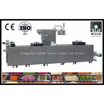 Dlz-460 Full Automatic Continuous Stretch Cooled Food Vacuum Packing Machine